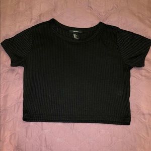 Forever 21 black crop top
